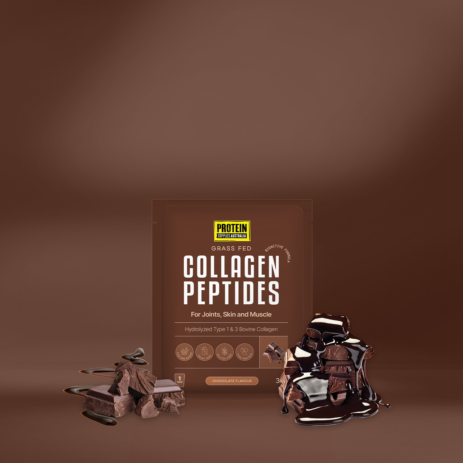 SAMPLE COLLAGEN PEPTIDES - CHOCOLATE Protein Protein Supplies Australia