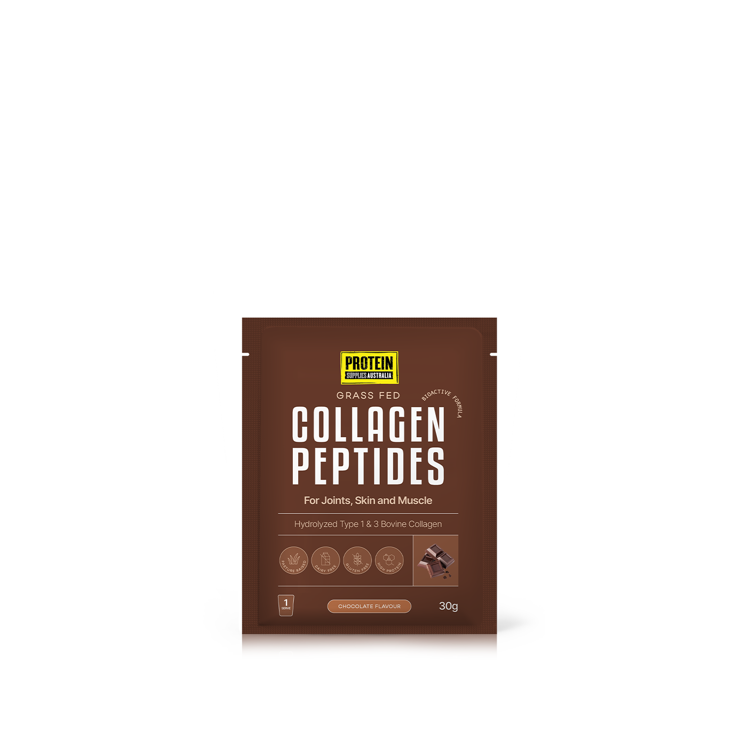 SAMPLE COLLAGEN PEPTIDES - CHOCOLATE Protein Protein Supplies Australia 30G Single Serve