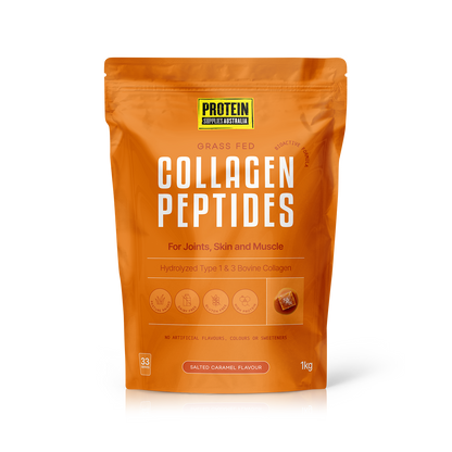 COLLAGEN PEPTIDES - SALTED CARAMEL Sports & Energy Drinks Protein Supplies Australia 1KG