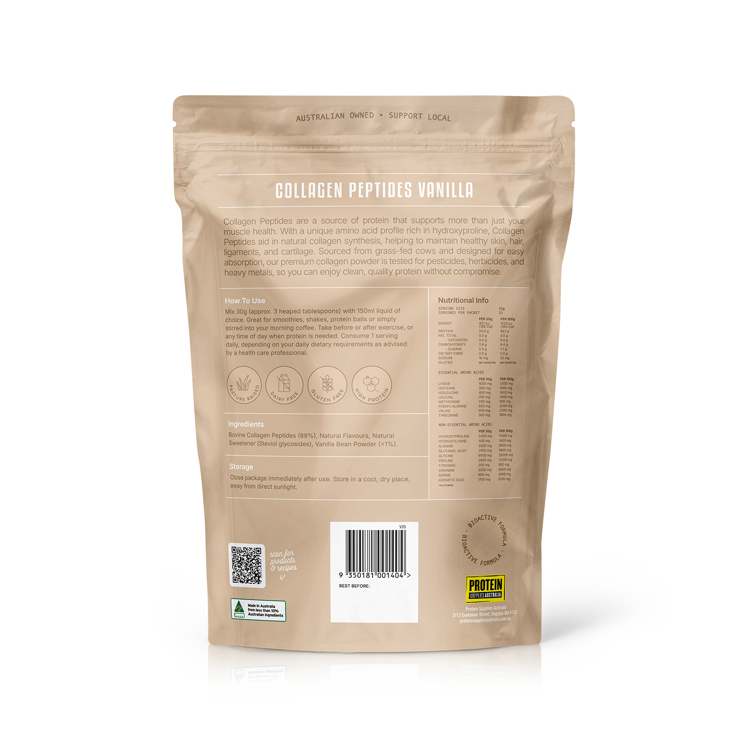 COLLAGEN PEPTIDES - VANILLA