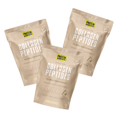 COLLAGEN PEPTIDES - VANILLA Sports & Energy Drinks Protein Supplies Australia 3 x 1KG Multi-Buy Deal (21% off)