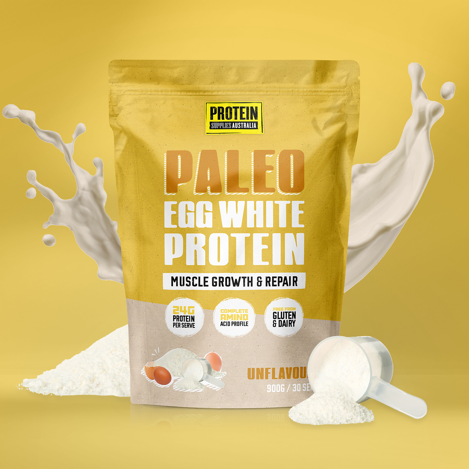 EGG WHITE PROTEIN - UNFLAVOURED Protein Protein Supplies Australia