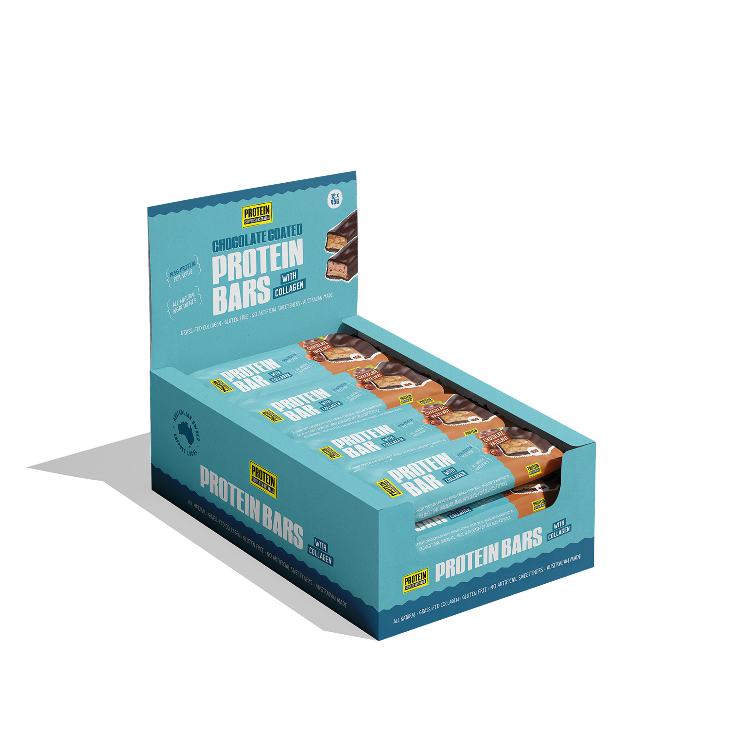 PROTEIN BAR - CHOCOLATE HAZELNUT Protein Supplies Australia 12 Pack Multi Buy Deal