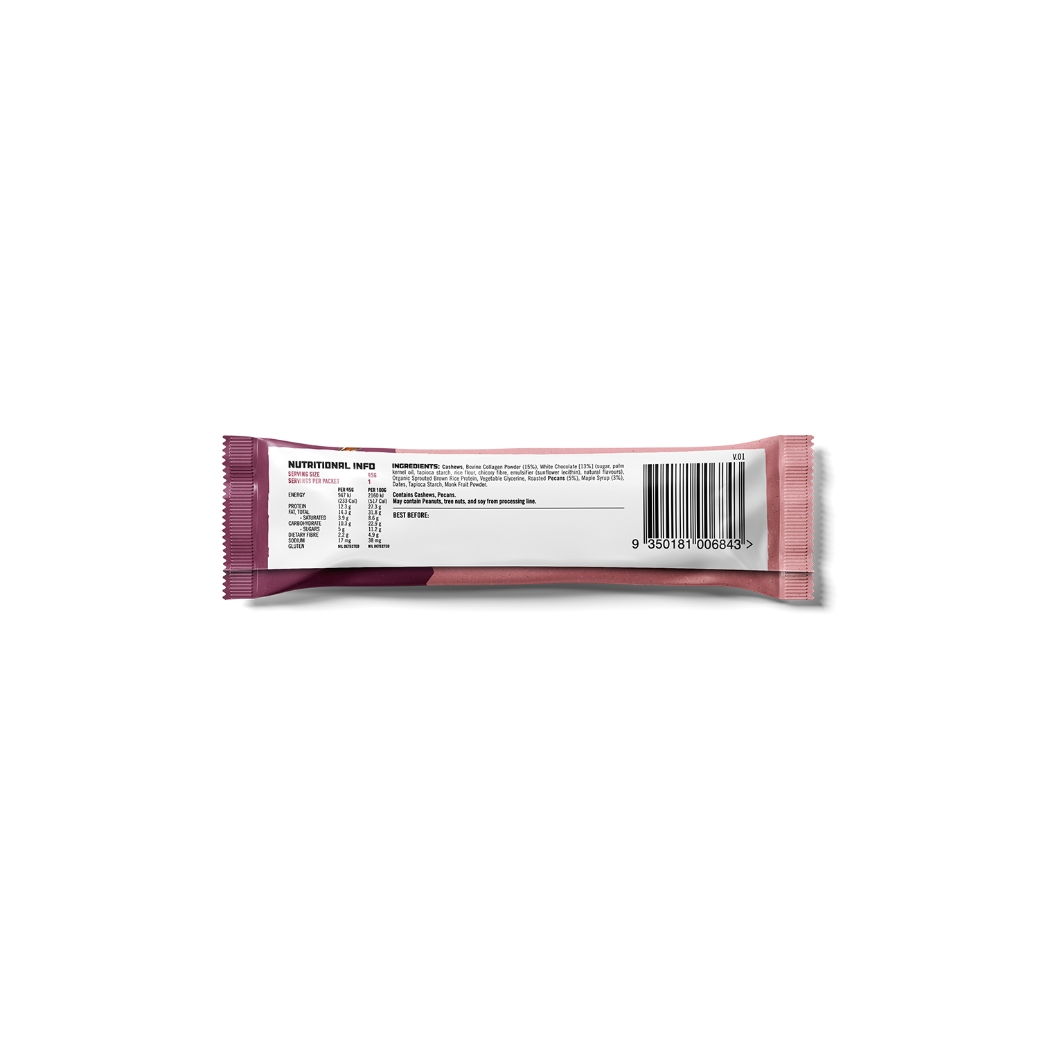PROTEIN BAR - WHITE CHOC MAPLE PECAN Protein Bar Protein Supplies Australia