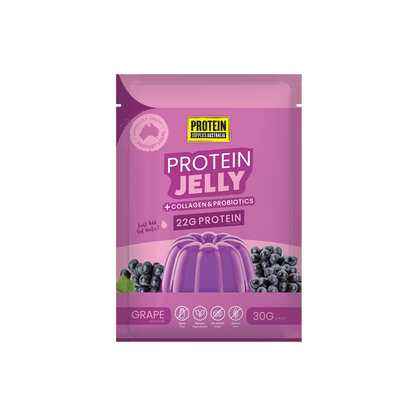 PROTEIN JELLY - GRAPE Protein Protein Supplies Australia Single Serve Sachet (30g)