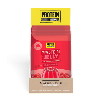PROTEIN JELLY - RASPBERRY Protein Protein Supplies Australia Bundle (7 x 30g)