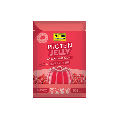 PROTEIN JELLY - RASPBERRY Protein Protein Supplies Australia Single Serve (30g)