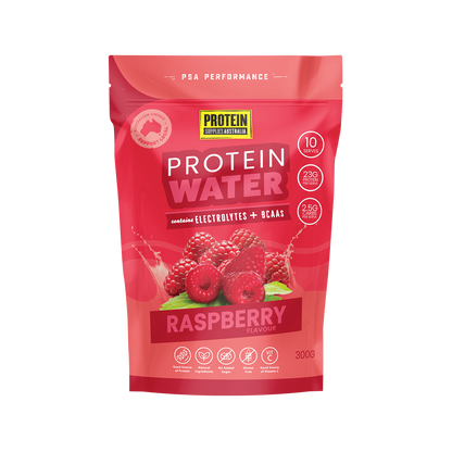 PROTEIN WATER (WPI) - RASPBERRY Aminos Protein Supplies Australia 300g