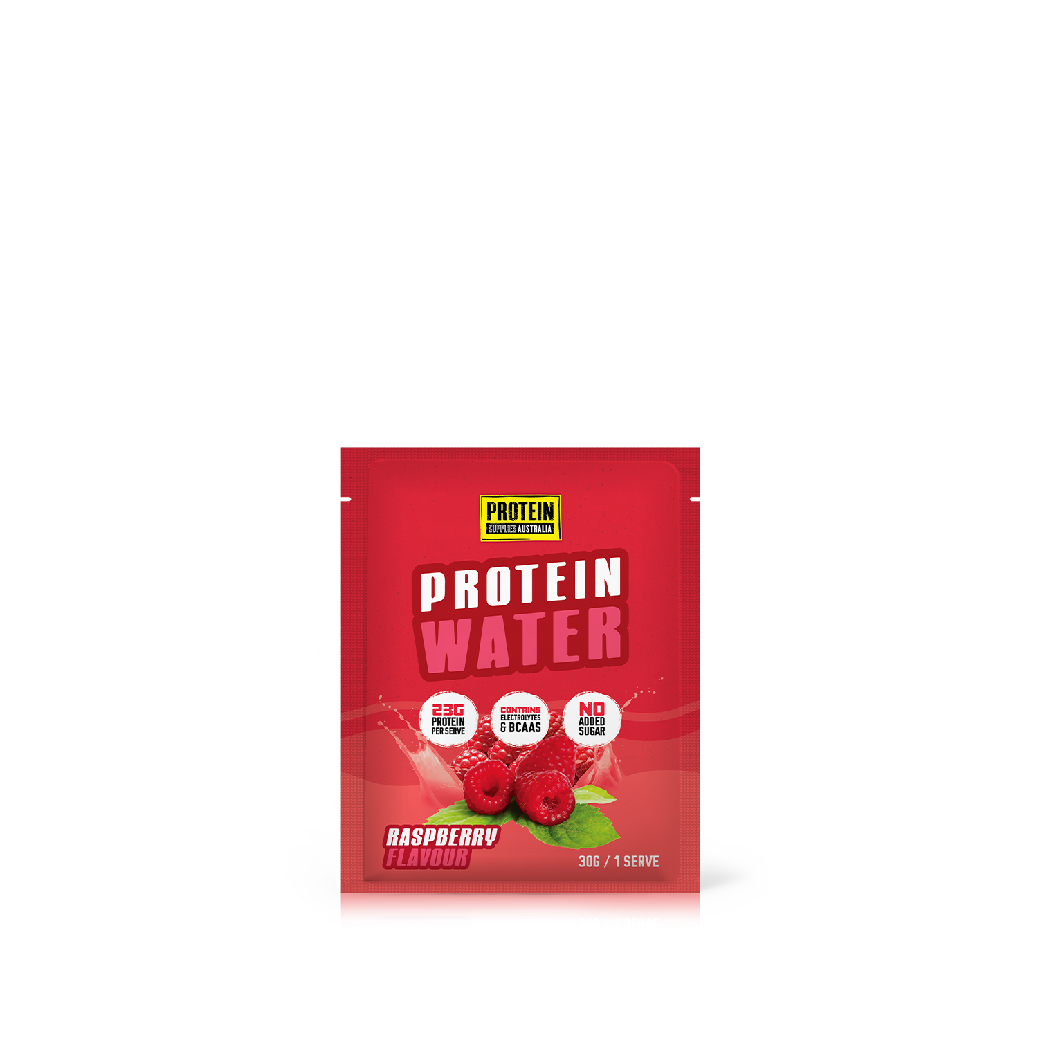 SAMPLE PROTEIN WATER (WPI) - RASPBERRY Aminos Protein Supplies Australia