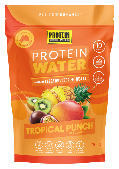 PROTEIN WATER (WPI) - TROPICAL PUNCH Aminos Protein Supplies Australia