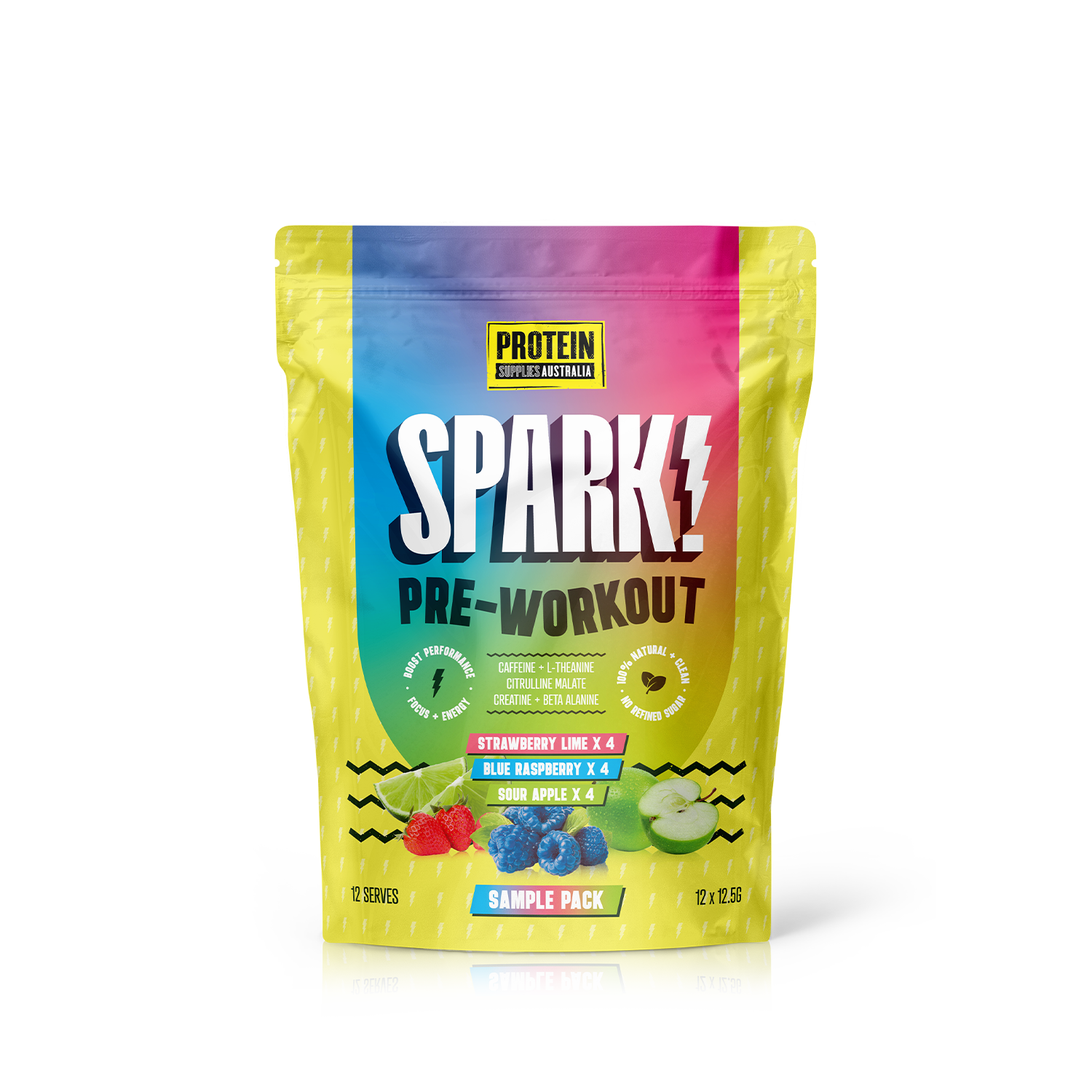 SPARK PRE-WORKOUT - SAMPLE PACK pre-workout Protein Supplies Australia 12 x 12.5g samples