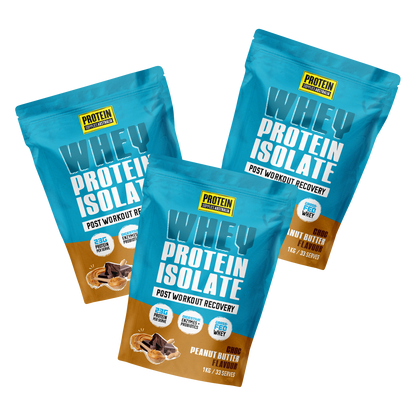 WHEY ISOLATE (WPI) - CHOC PEANUT BUTTER Protein Protein Supplies Australia 3 x 1KG Multi-Buy Deal (19% off)