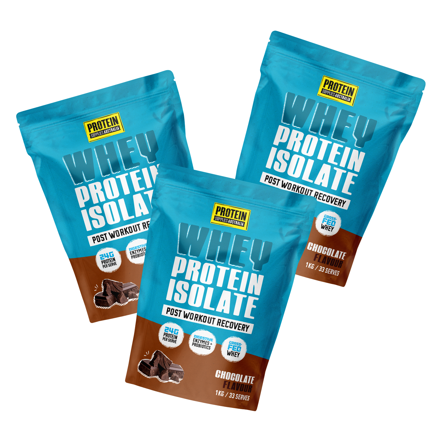 WHEY ISOLATE (WPI) - CHOCOLATE Protein Protein Supplies Australia 3KG (22% off bulk buy)