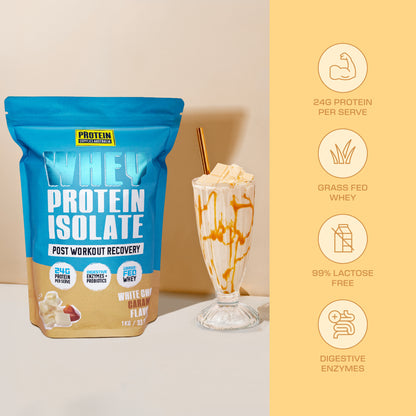 WHEY ISOLATE (WPI) - WHITE CHOC CARAMEL Sports & Energy Drinks Protein Supplies Australia
