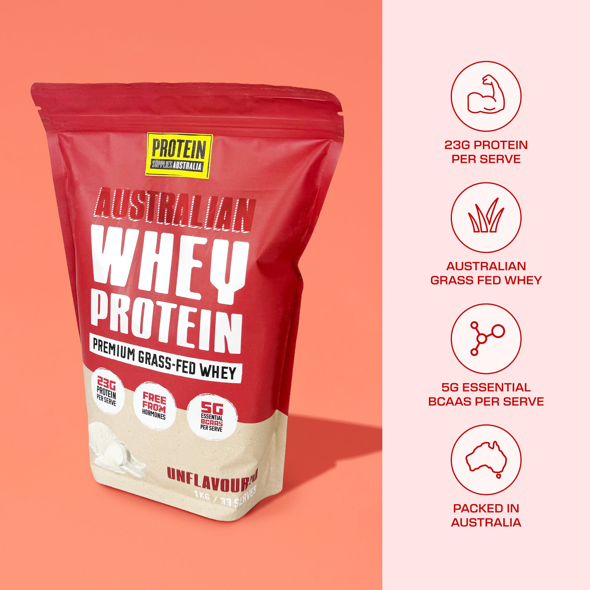 AUSTRALIAN WHEY - UNFLAVOURED