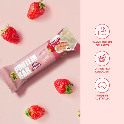 PROTEIN BAR - WHITE CHOC STRAWBERRY DELIGHT