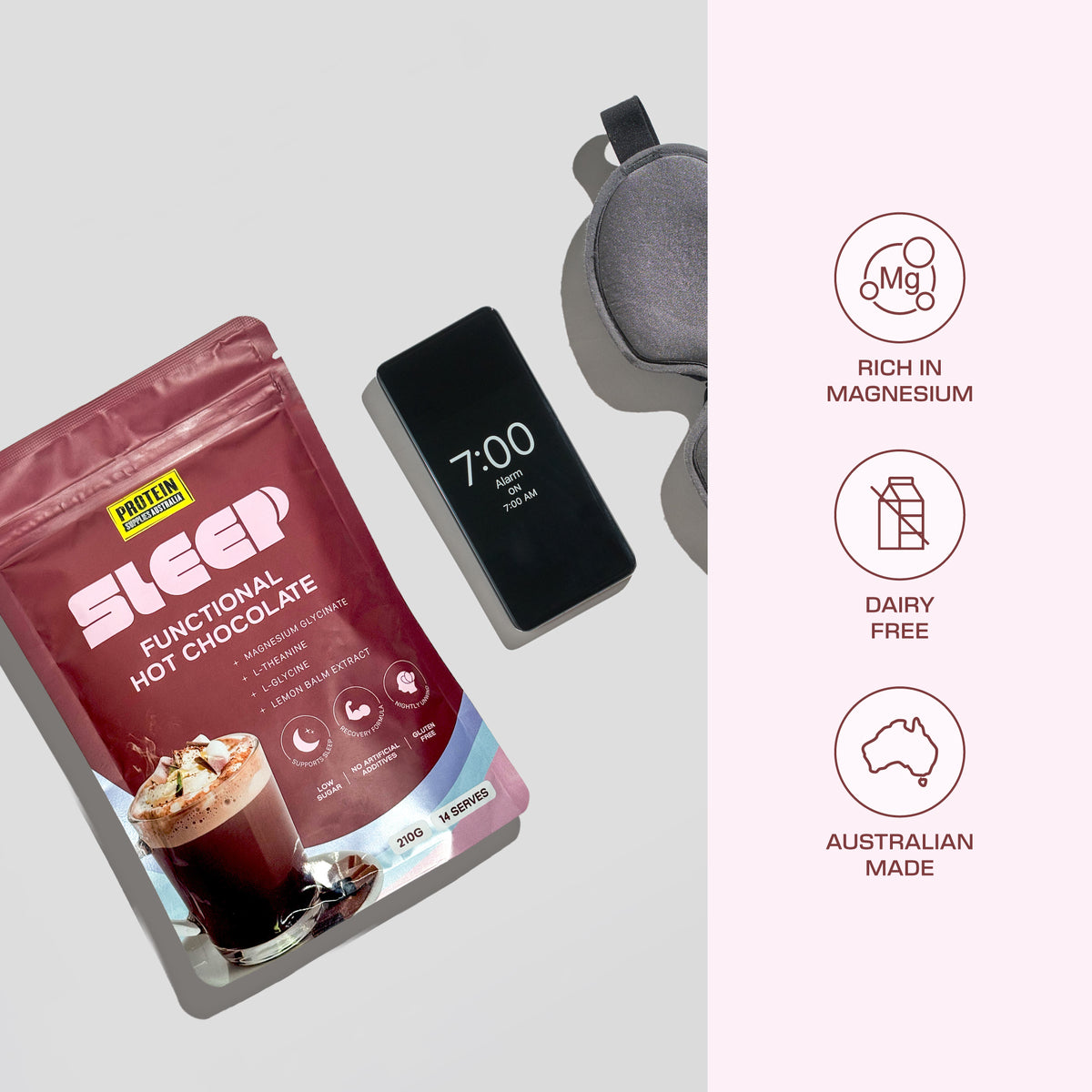 SLEEP - FUNCTIONAL HOT CHOCOLATE Cocoa Protein Supplies Australia