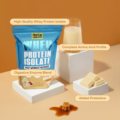 WHEY ISOLATE (WPI) - WHITE CHOC CARAMEL Sports & Energy Drinks Protein Supplies Australia