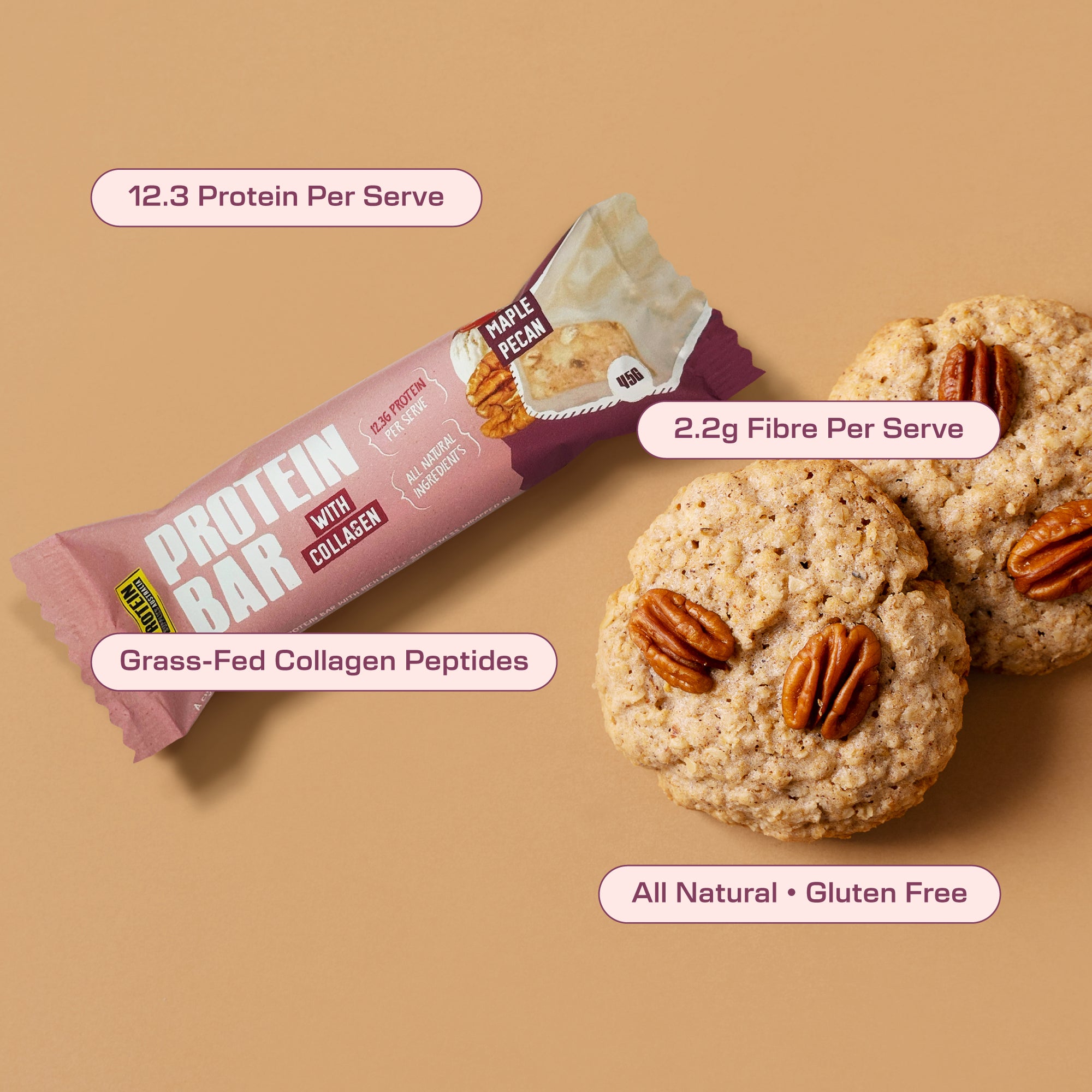 PROTEIN BAR - WHITE CHOC MAPLE PECAN