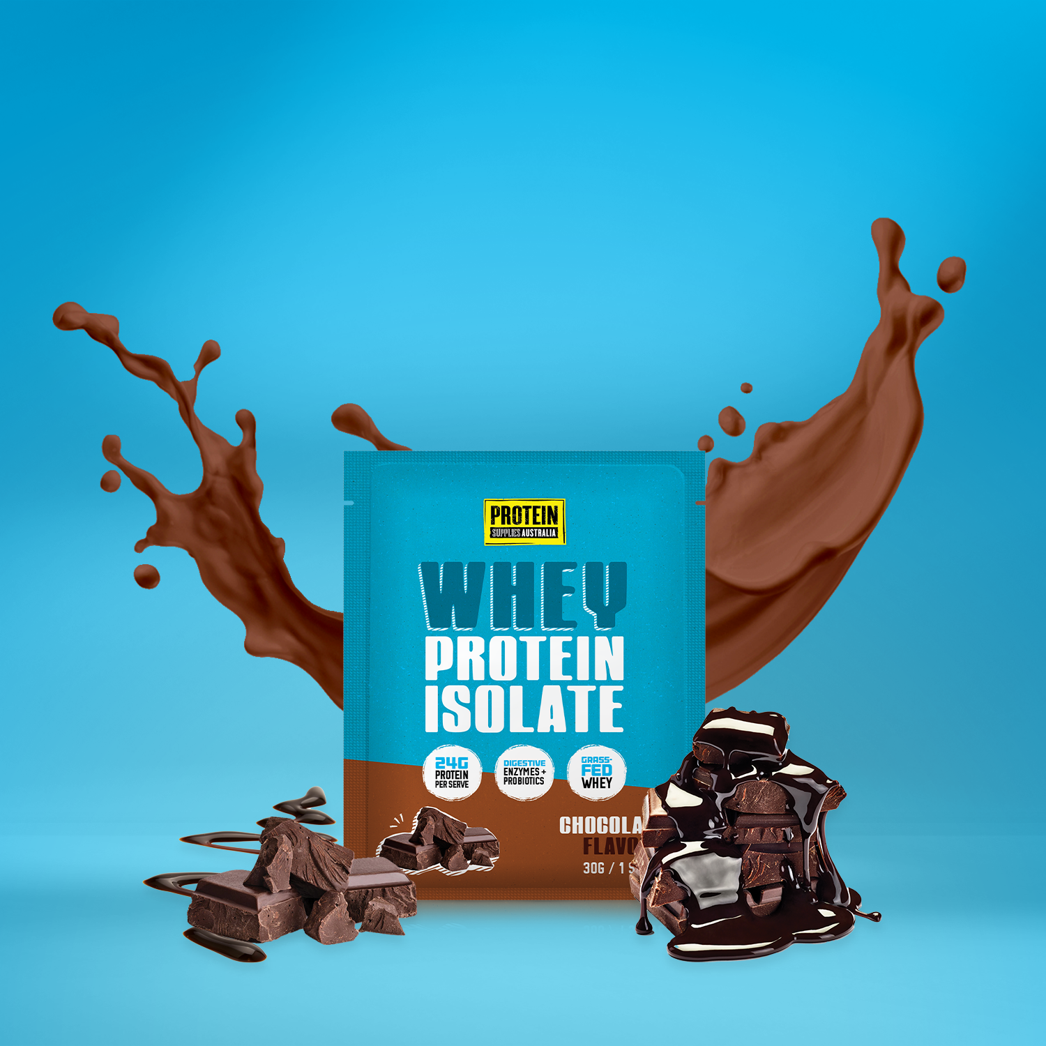 SAMPLE WHEY ISOLATE (WPI) - CHOCOLATE Protein Protein Supplies Australia