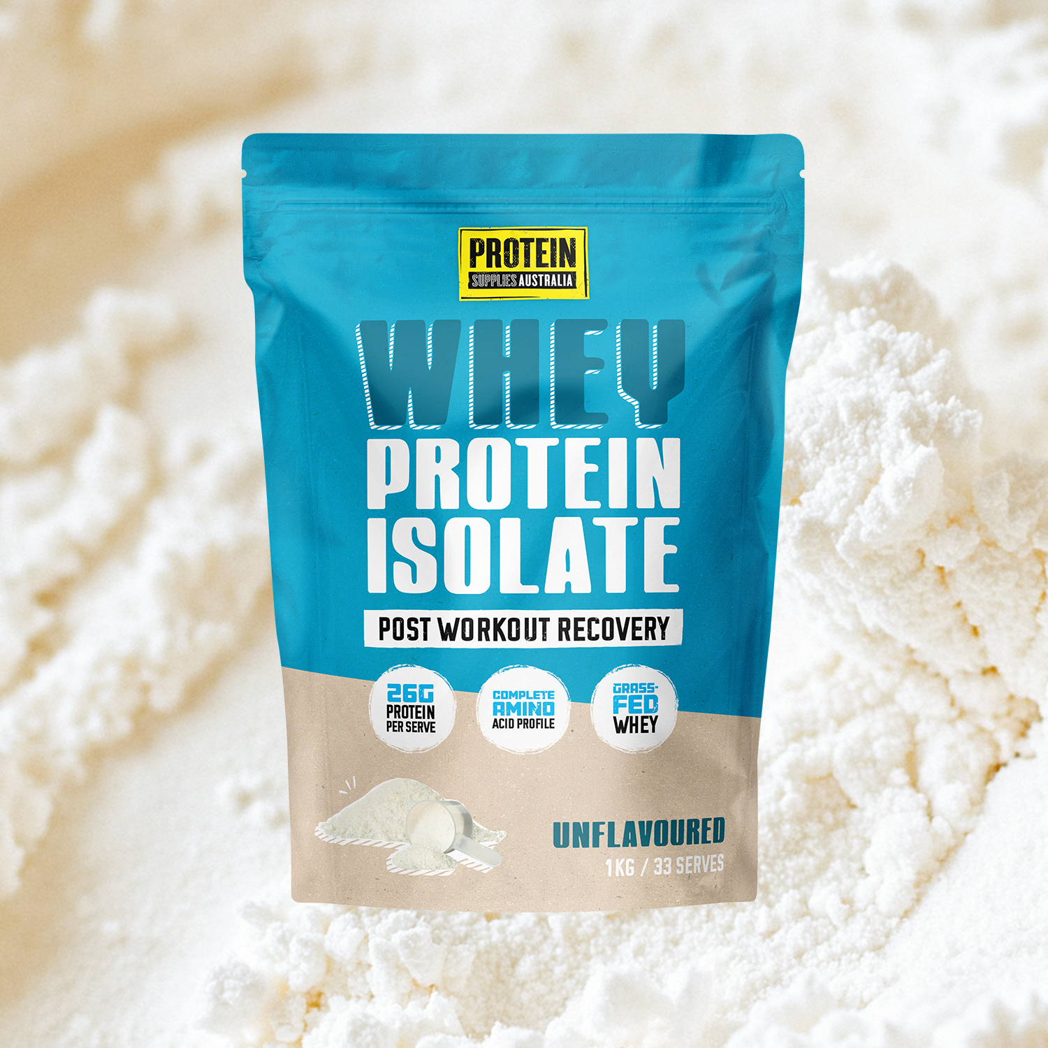 WHEY ISOLATE (WPI) - UNFLAVOURED Protein Protein Supplies Australia