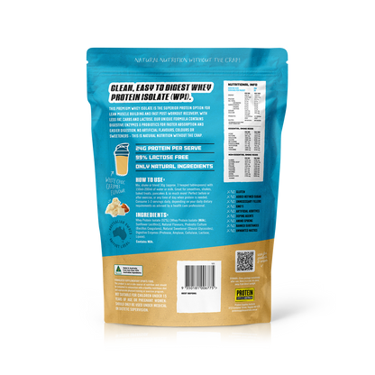 WHEY ISOLATE (WPI) - WHITE CHOC CARAMEL Sports & Energy Drinks Protein Supplies Australia