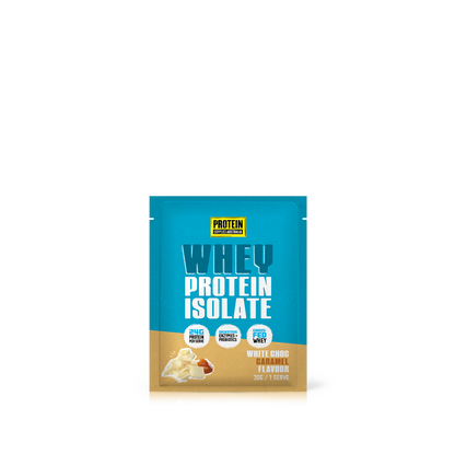 SAMPLE WHEY ISOLATE (WPI) - WHITE CHOC CARAMEL Protein Protein Supplies Australia