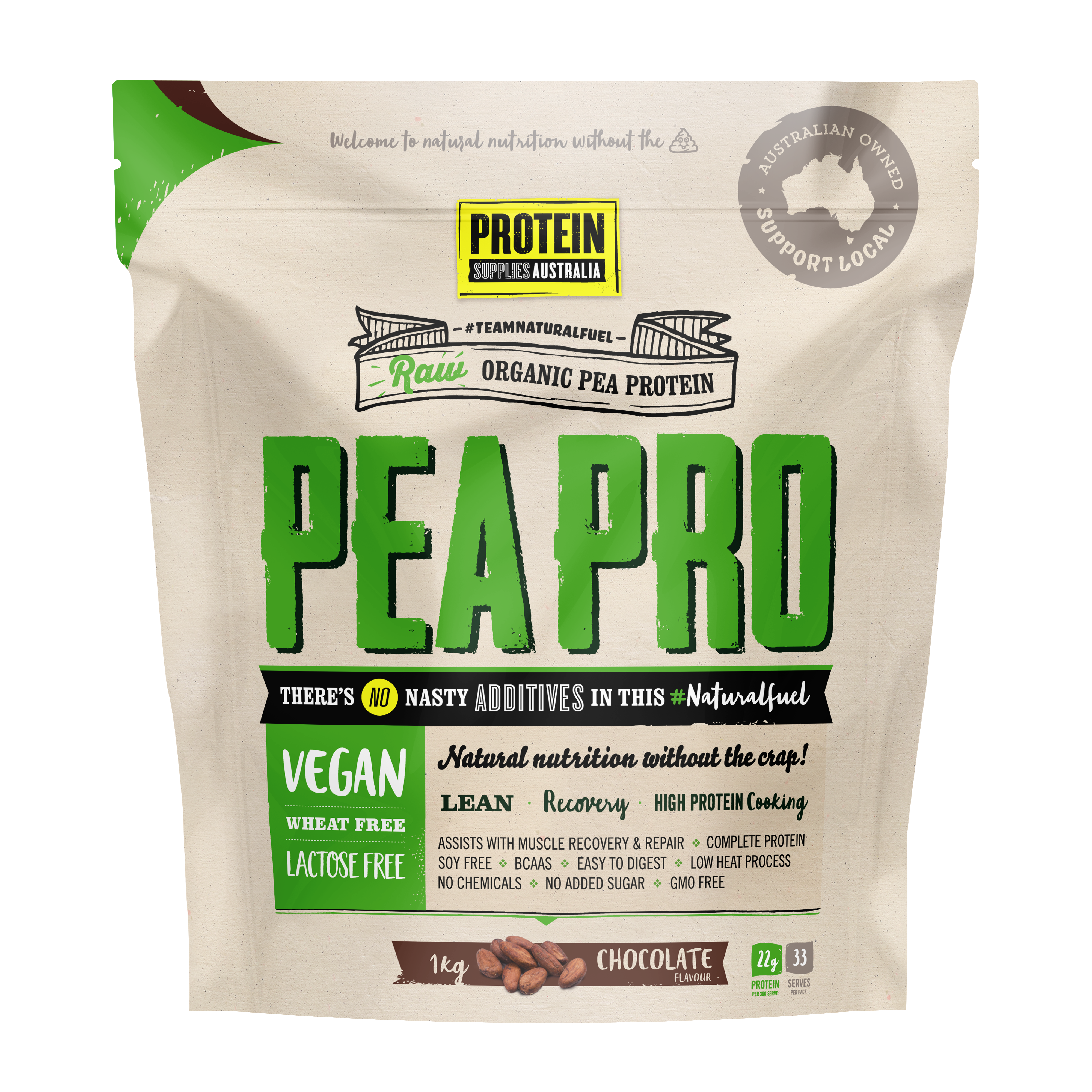 ORGANIC PEA PROTEIN ISOLATE - CHOCOLATE