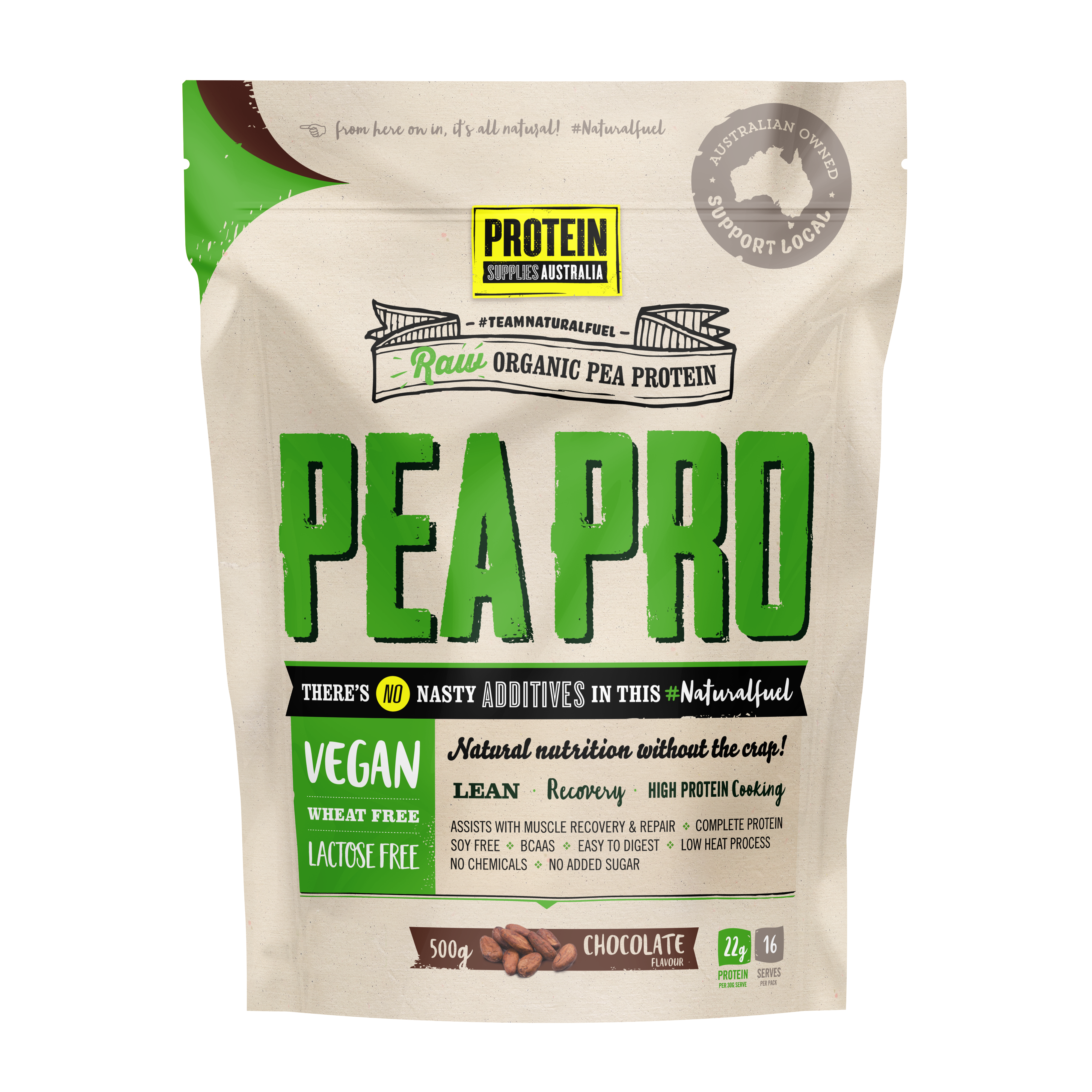 ORGANIC PEA PROTEIN ISOLATE - CHOCOLATE
