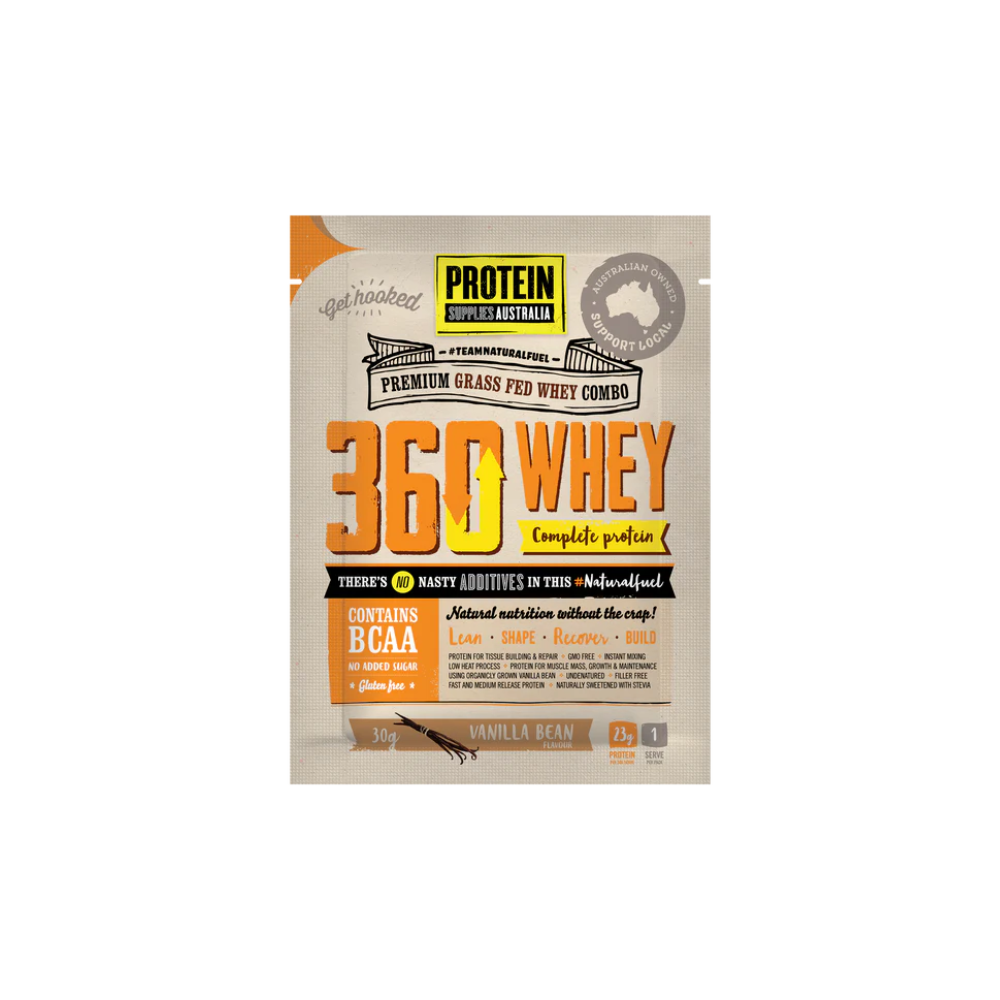 SAMPLE 360 WHEY (WPC + WPI) - VANILLA Sports & Energy Drinks Protein Supplies Australia