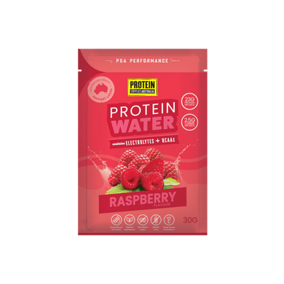 SAMPLE PROTEIN WATER (WPI) - RASPBERRY Aminos Protein Supplies Australia