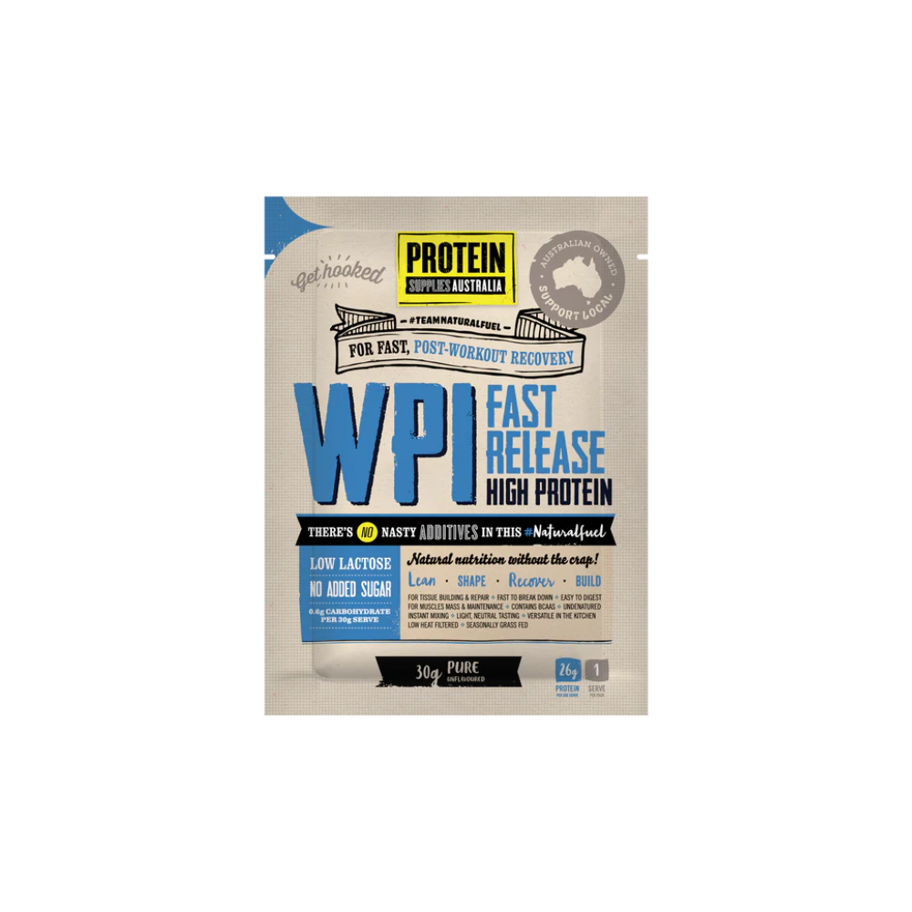 SAMPLE WHEY ISOLATE (WPI) - UNFLAVOURED Protein Protein Supplies Australia