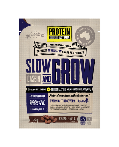 SAMPLE MICELLAR CASEIN PROTEIN - CHOCOLATE Sports & Energy Drinks Protein Supplies Australia 30G Single Serve