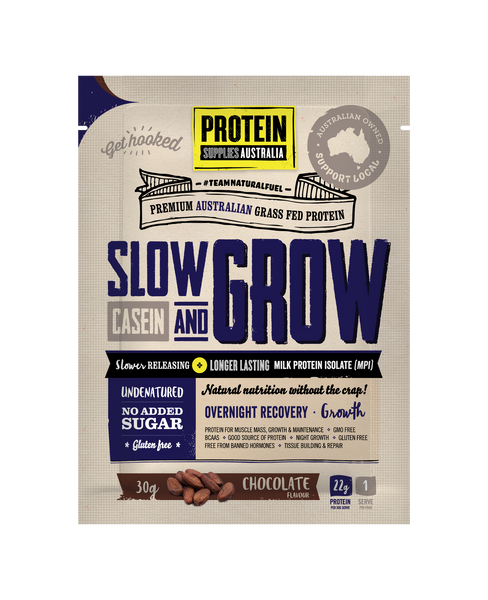 Slow & Grow Casein Chocolate - Protein Supplies Australia