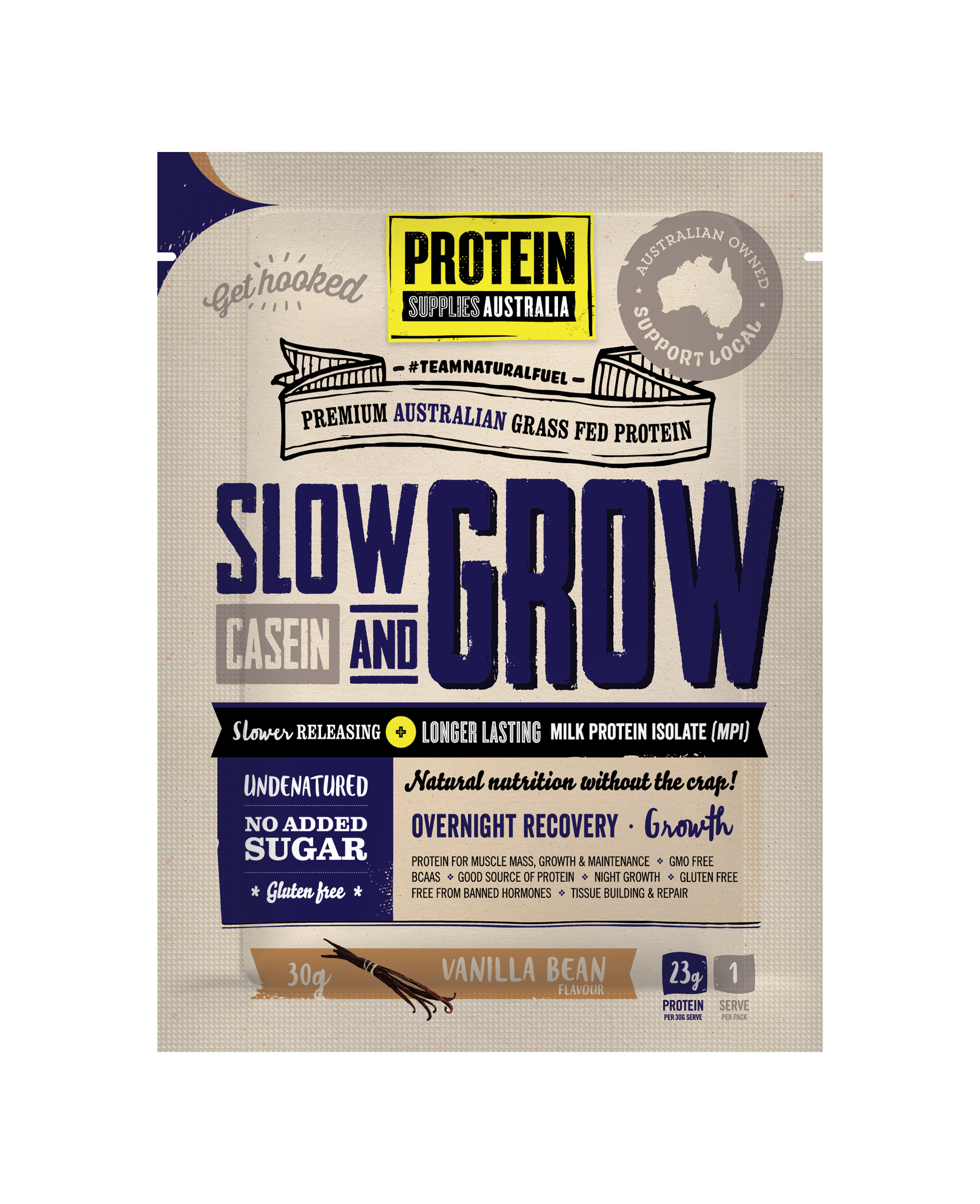 SAMPLE MICELLAR CASEIN PROTEIN - VANILLA Sports & Energy Drinks Protein Supplies Australia