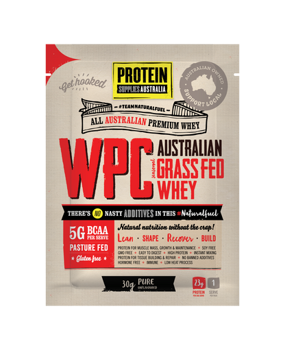 SAMPLE WHEY CONCENTRATE (WPC) - UNFLAVOURED Sports & Energy Drinks Protein Supplies Australia 30G Single Serve