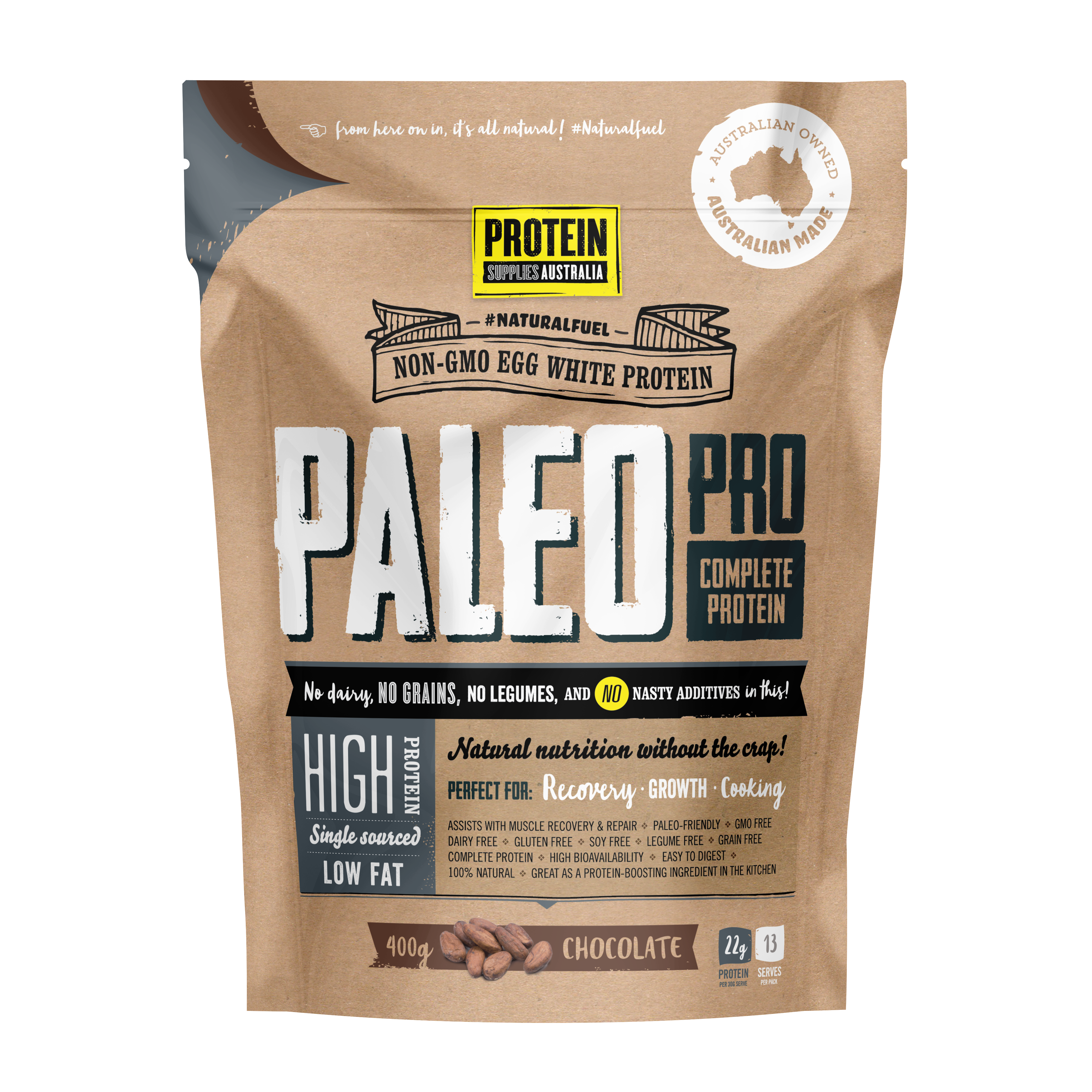 Paleo Pro - Chocolate - Protein Supplies Australia