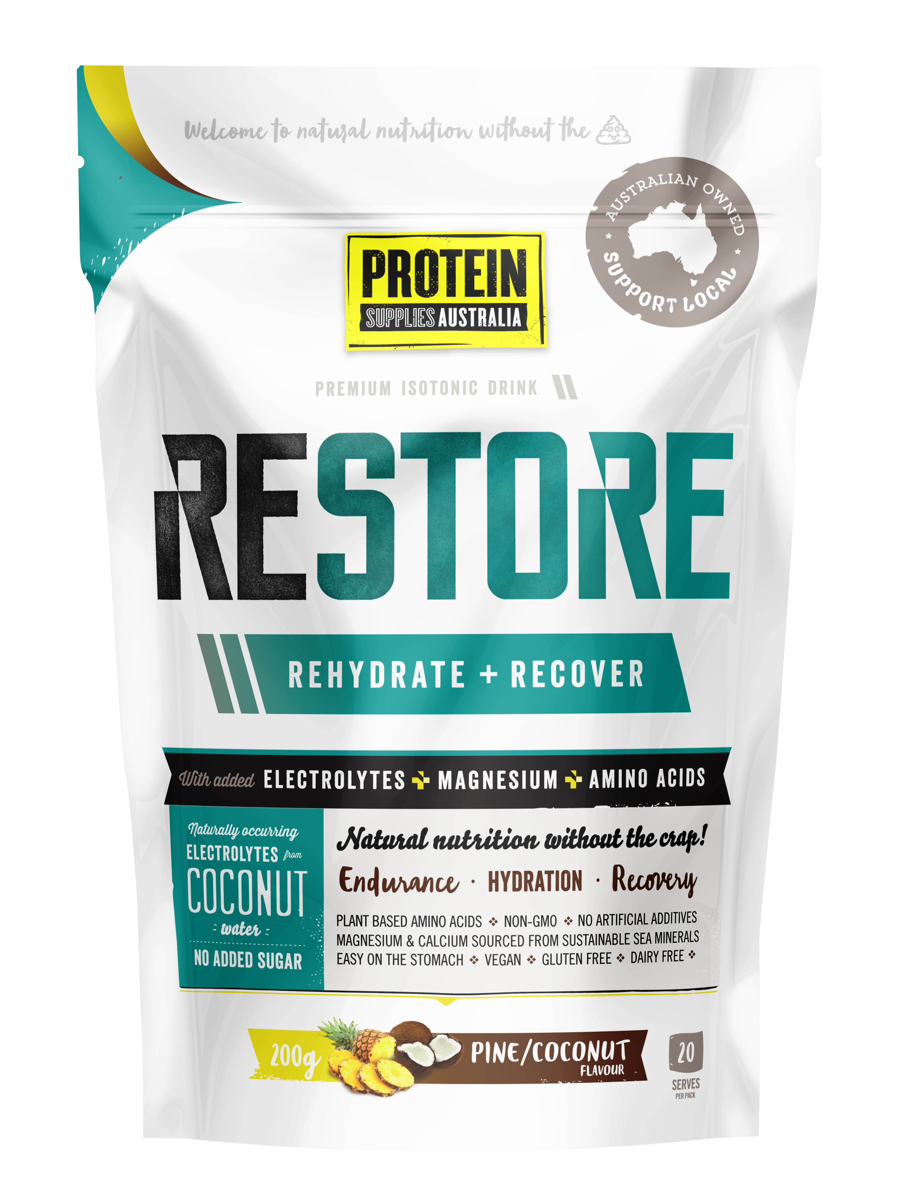 Restore Pine Coconut - Protein Supplies Australia