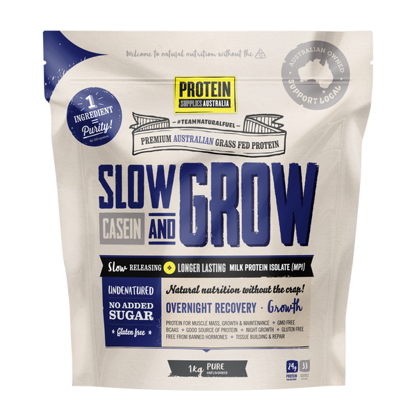 Slow & Grow Casein Pure - Protein Supplies Australia